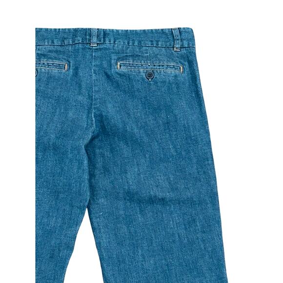Theory Denim Flare Trouser Jeans Size 4 Designer Business Casual Going Out - Picture 10 of 12